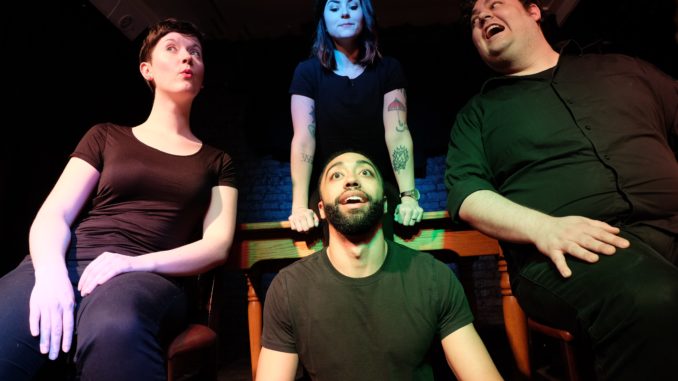 Clockwise from top_ Whitney LaMora Currier, Spencer Miller, Rashaad Hall, Teagan Walsh-Davis_ Photo By J.W. Basilo