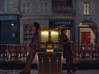 Timothée Chalamet and Lyna Khoudri in the film THE FRENCH DISPATCH. Photo Courtesy of Searchlight Pictures. © 2021 20th Century Studios.